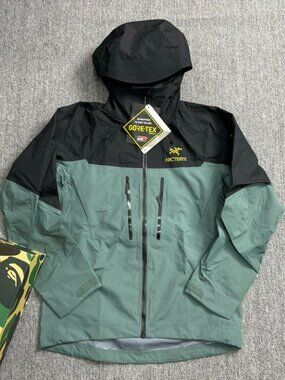 Arc'teryx Gamma MX series jacket in black and gold/green, size XL